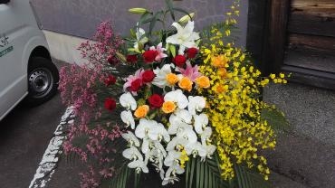 開店お祝いのアレンジメントです(≧∇≦)｜「花の香花園」　（愛知県犬山市の花キューピット加盟店 花屋）のブログ