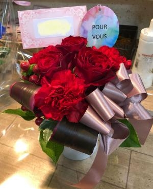 御祝生花アレンジメントです♪｜「花の香花園」　（愛知県犬山市の花キューピット加盟店 花屋）のブログ