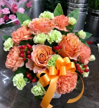 開店お祝いのアレンジメントです(≧∇≦)｜「花の香花園」　（愛知県犬山市の花キューピット加盟店 花屋）のブログ