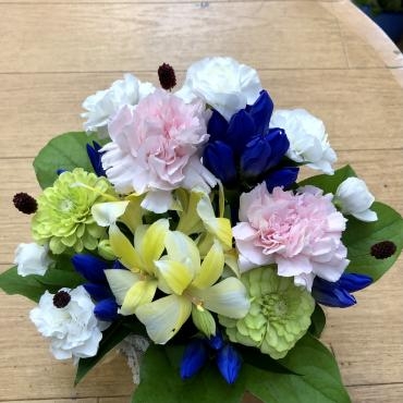 御供アレンジメントです。｜「花の香花園」　（愛知県犬山市の花キューピット加盟店 花屋）のブログ