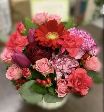 退院 御祝のアレンジメントです。｜「花の香花園」　（愛知県犬山市の花キューピット加盟店 花屋）のブログ