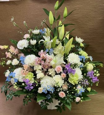 御供アレンジメントです。｜「花の香花園」　（愛知県犬山市の花キューピット加盟店 花屋）のブログ