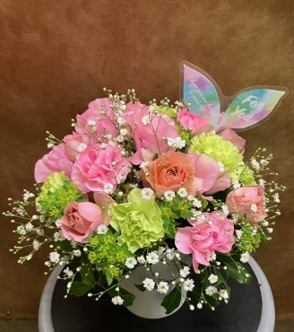 御祝アレンジメントです。｜「花の香花園」　（愛知県犬山市の花キューピット加盟店 花屋）のブログ