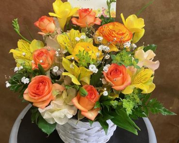 退院 御祝アレンジメントです。｜「花の香花園」　（愛知県犬山市の花キューピット加盟店 花屋）のブログ